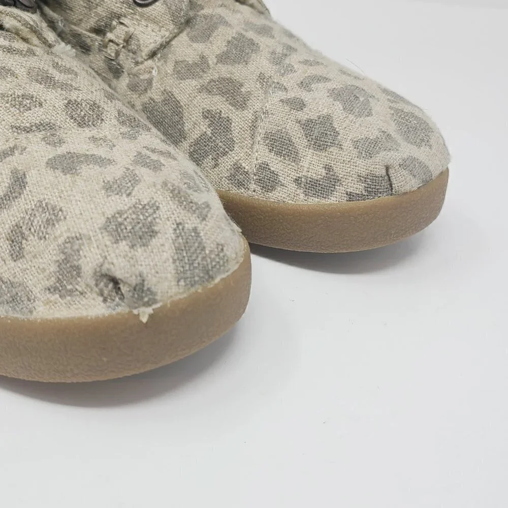 Toms | Women's Animal Print Front Lace Up Booties (Size 11)